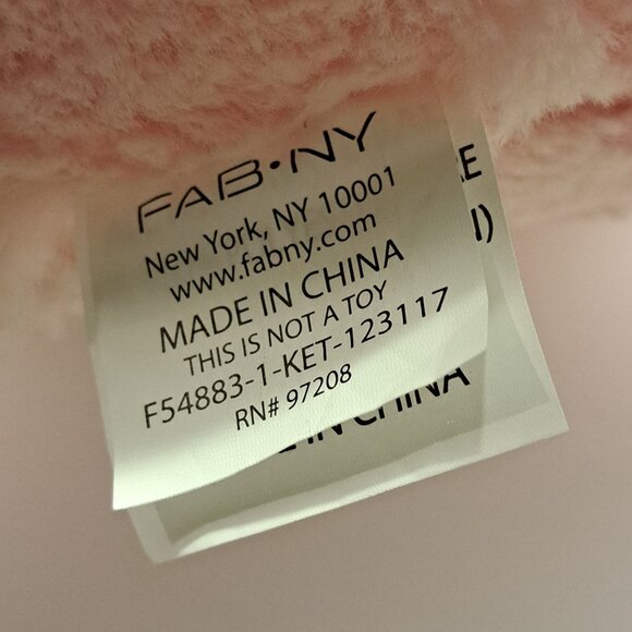 Jumbo Plush Princess Pig Piggy Bank FAB NY Pink Soft Huggable Money Holder - Picture 9 of 11